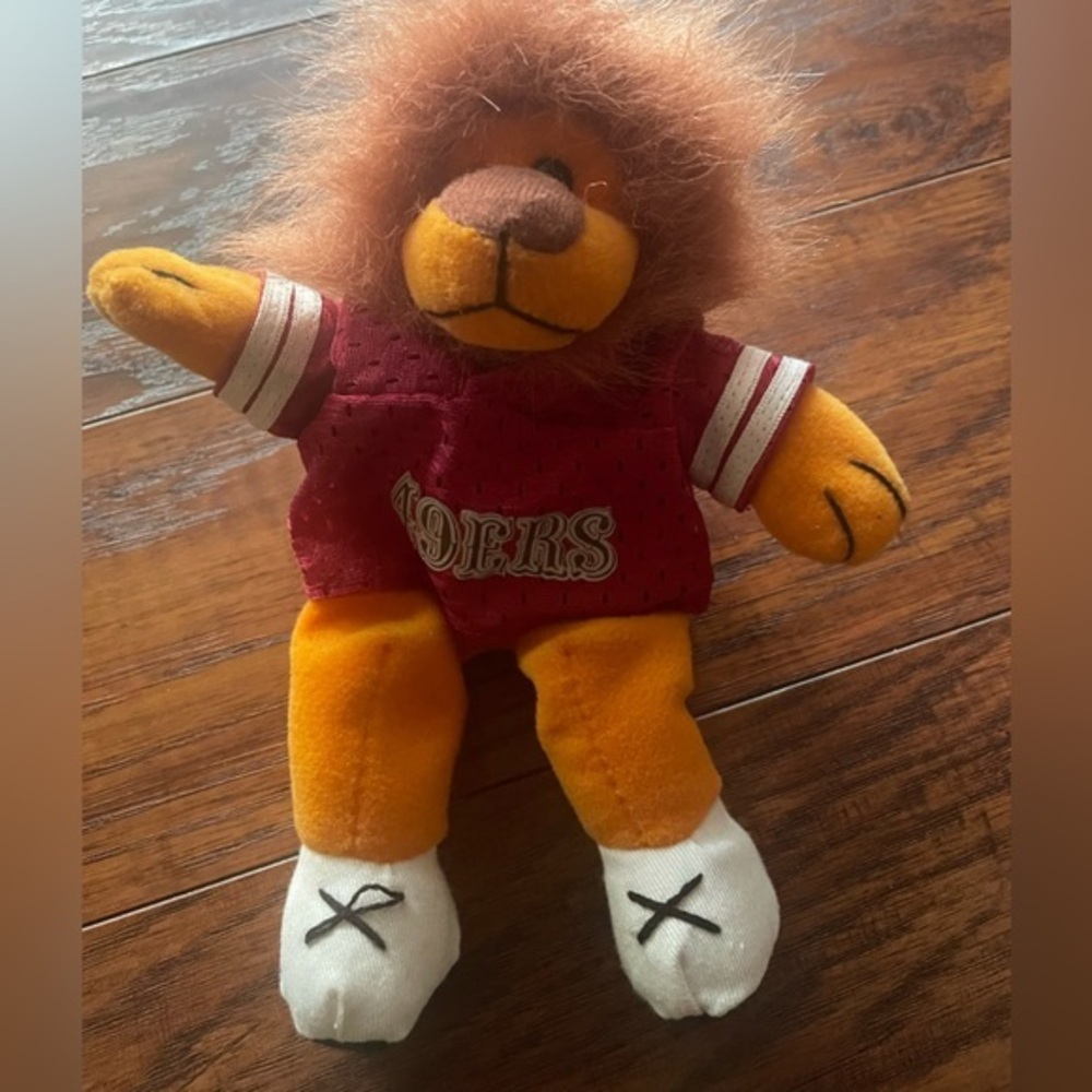 49ers lion beanie baby